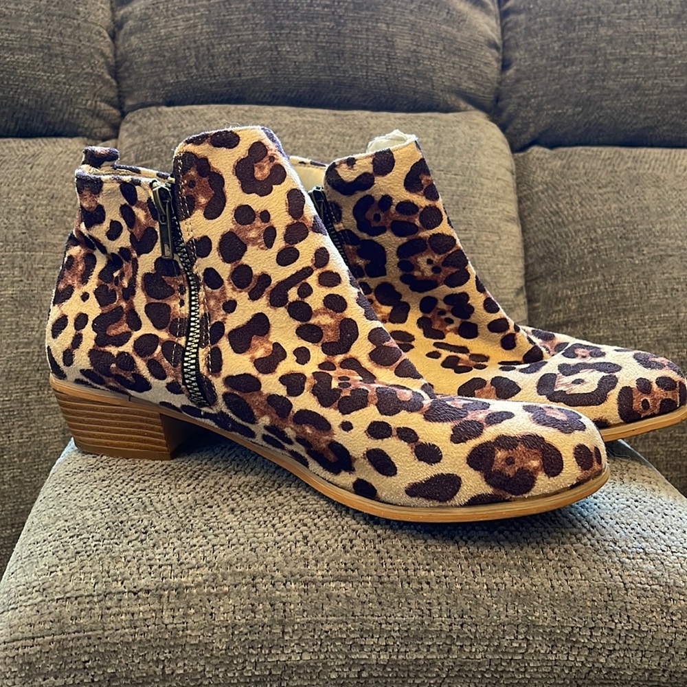 Cheetah print boots